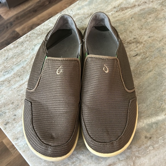 Olukai Mens Shoes slip on brown size 9M - Picture 12 of 12